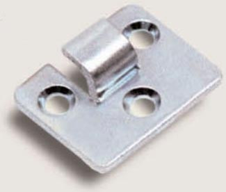 OJOP 15 Striker Zinc Plated Stamped Adjustable Catch Strike with Mounting Holes