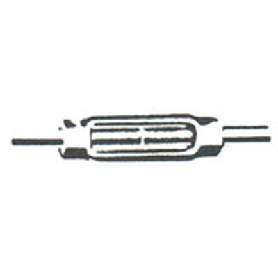 3/8 x 6 in Weldless Turn Buckle with Galvanized Body