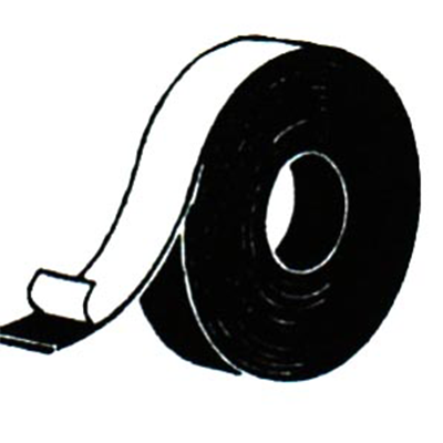 54 ft 1 in White Black Rubber Base Adhesive Polyester White Felt