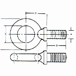 1/2 - 13 in Shoulder Pattern Eye Bolts