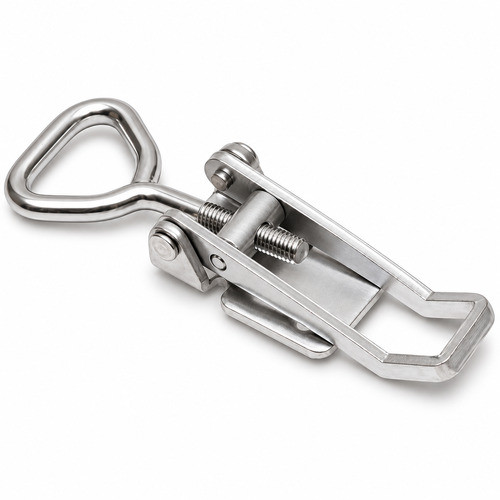 Stainless Steel 703R Locking Stamped Loop End Adjustable Over Center Catch with Holes
