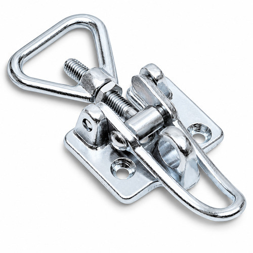 Zinc 504 Non Locking Forged Loop End Heavy Duty Adjustable Over Center Catch with Holes