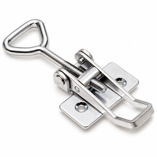 Zinc 702 Non Locking Stamped Loop End Adjustable Over Center Catch with Holes
