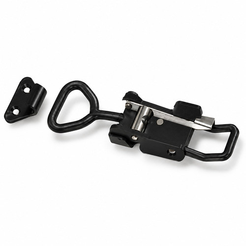 Zinc 703RL Locking Stamped Loop End Adjustable Over Center Catch with Holes - Discontinued