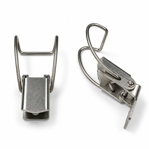 Stainless Steel Non Locking Hook End 150 Series Pull Down Catch with Holes