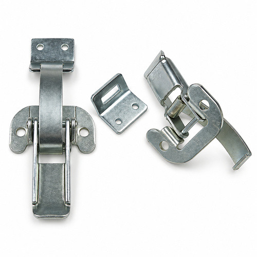 Zinc Plated HR Series Spring Hook End Non Locking Spring Hook Catch with Holes