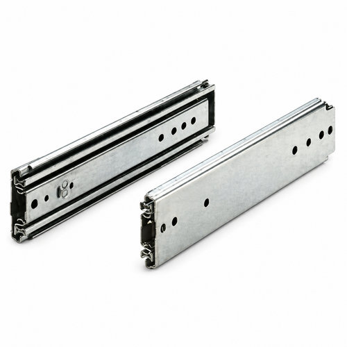 32 in Heavy Duty Clear Zinc In out lock Full Extension Lock in Lock Out Right Hand