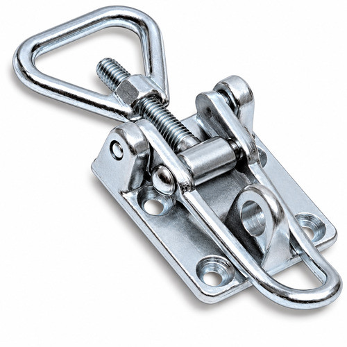 Zinc 404 Non Locking Forged Loop End Heavy Duty Adjustable Over Center Catch with Holes