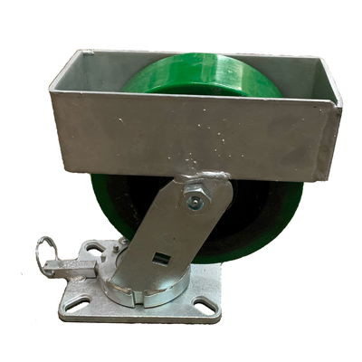 8" Polyurethane on Iron Swivel Caster with Position Lock (61EX80LG70254P)