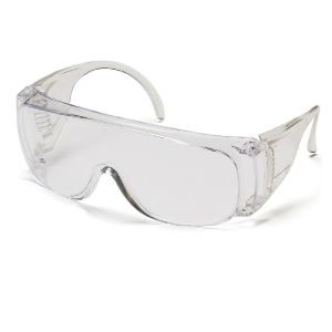 Clear Frame/Clear Lens Visitor Safety Glasses