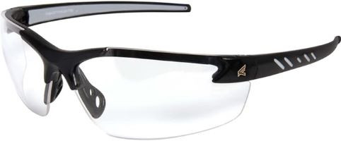 Edge Dz111-G2 Black Frame/Clear Lens Zorge Blade Style Safety Glasses