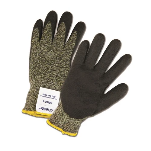 10 Gauge Black And Yellow Aramid/Polyamide Shell With Black Foam Nitride.