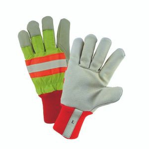 120g Positherm Lined, High Visibility Fabric, Grain Pigskin, Knit Wrist Cuff