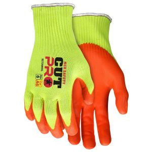 Barracuda Cut Force - 10 Gauge Hi-Vis Yellow Shell, Hppe &amp; Steel. Nitrile Foam Technology (Nft) Palm Coating, Ansi A6 Cut 3638 Gms, Ansi Abrasion 4, En388: 4543