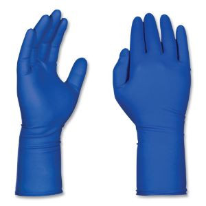 Blue Extra Long Latex Xl 50 Gloves Per Box, 10 Boxes Per Case