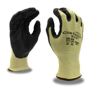 Cor-Touch Kv3 13 Gauge, Kevlar/Lycra Shell, Black Textured Nitrile Palm Coating