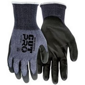 Mcr Safety Cut Pro 18 Gauge Hypermax Shell Polyurethane Coated Palm And Fingertips Touch Screen Friendly