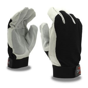Pit Pro Double Palm Goatskin Palm, Fingertip Protectors, Keystone Thumb Small