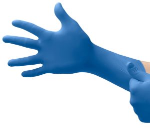 Safegrip Sg-375 Examination Gloves, Medium, Natural Rubber Latex, Blue 50/Box