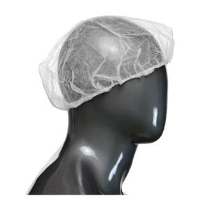 Sbp 28" White/Blue Bouffant - "Latex Free Elastic" 11 Gram Poly Pro Material
