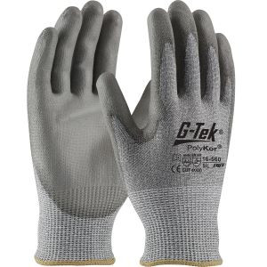 Xl G-Tek Polykor Seamless Knit Polykor Blended Gloves (Cut Level 4)