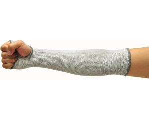 58122xl Cutshield 14-Inch Long Sleeve With Thumb Hole, Cut Resistant Level 5, Slash Resistant Sleeve, Grey, X-Large, 1 Piece
