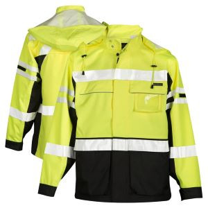 M.L. Kishigo Premium Black 2-In-1 Jacket - Lime - 2xl