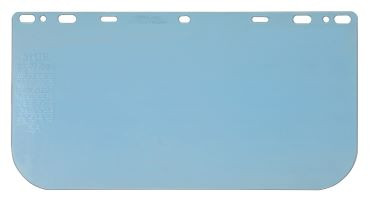 Regular Faceshields, Clear, Polycarbonate, 15 1/2 X 8 In