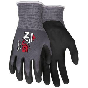 Xl Mcr Safety Nxg 15 Gauge Gray Nylon Shell Foam Nitrile Palm And Fingers Latex Free