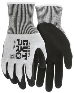 Xl "Cut Pro A4", 13 Ga, Hypermax Shell Double Coated Black Nitrile, Salt/Pepper