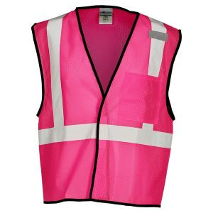 Enhanced Visibility Pink Mesh Vest S-M