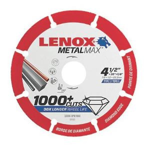 Lenox 4-1/2" Metal Circular Blade 22.2mm Diamond Edge