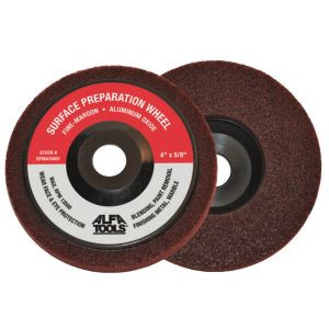 4-12" 5/8-11 Maroon Fine Aluminum Oxide Surface Preparation Wheel