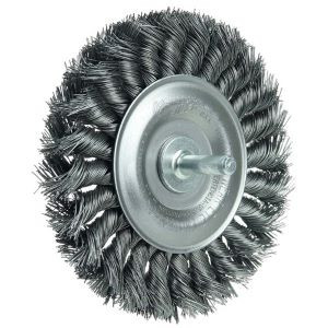4" .014, 1/4" Stem , Stem-Mounted 4" .014, 1/4" Stem , Stem-Mounted Knot Wire Wheel