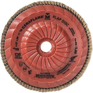 4-1/2 X 5/8"-11 Ceraflame 120 Grit Trimmalbe Disc Type 29