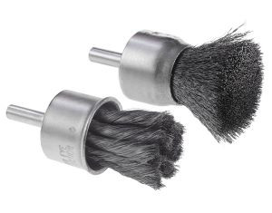 3/4" Knotted End Brush .014 Carbon 1/4" Shank