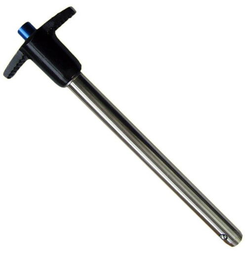 T-Handle Locking Quick-Release Pin with Ring, Steel, 3/8" Diameter, 1-3/4" Usable Length