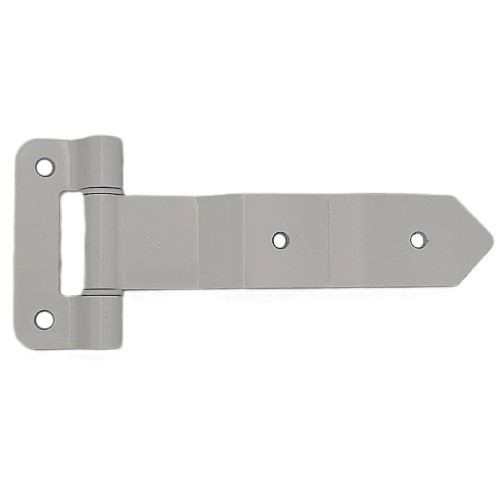 HINGE ALU ES STYLE NB ALU W/ ROUND HOLES PAINTED WHITE