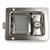 1.1 lbs Zinc Plated Malleable Iron Cam Action Right Hand Keeper Dock Lock