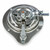 Large Left Hand Zinc Plated Steel 1 Point Hansen D Ring Lock without Mounting Holes - Discontinued