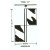 FLJ-114864-C Plain Surface Loose Joint Hinges Type C, Steel - 4 inch - 3 inch, Length - Open Width