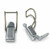 Stainless Steel Non Locking Hook End 255 Series Pull Down Catch with Holes