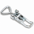 Stainless Steel 701S Non Locking Stamped Loop End Adjustable Over Center Catch with Holes