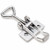 Stainless Steel 702 Non Locking Stamped Loop End Adjustable Over Center Catch with Holes