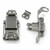Stainless Steel 83314-42 Series Non Locking Loop End Compression Spring Catch with Holes