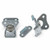 Stainless Steel 2000 Series Non Locking Hook End Wing Turn Catch with Holes