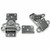 Zinc Plated 2000 Series Non Locking Hook End Wing Turn Catch with Holes
