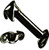 Black Enamel Stainless Steel Spring Hood Latch