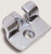OJOP 16 Striker Platinum Raw Finish Stamped Adjustable Catch Strike without Mounting Holes