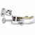Zinc 703RB Locking Stamped Rubber End Adjustable Over Center Catch with Holes